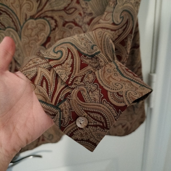 Vintage Liz Claiborne Paisley Patterned Women's Shirt - Picture 5 of 6